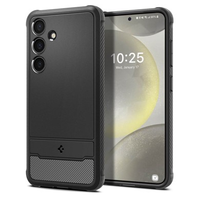 SPIGEN Rugged Armor maska za Samsung Galaxy S24, mat, crna