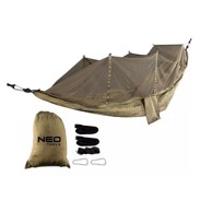 NEO TOOLS Viseća ležaljka s mrežom protiv komaraca 330 x 140 cm