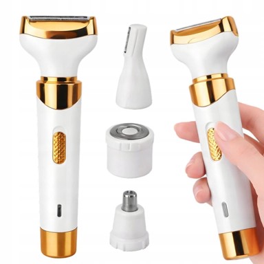 VERKGROUP Bežični epilator 4u1 za obrve bikini nos i uši, bijeli