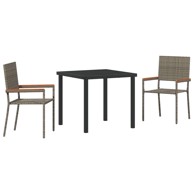 Sivi set od 3 dijela za objedovanje u vrtu