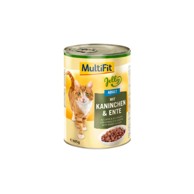 MULTIFIT Cat Adult zec i patka u želeu 405 g konzerva