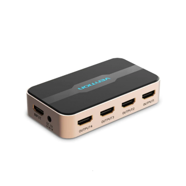 VENTION HDMI razdjelnik ACCG0-EU, 1 x HDMI na 4 x HDMI, 4K, crni