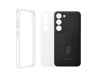 SAMSUNG Futrola za Galaxy S23, s okvirom, crna