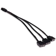 ALPHACOOL Kabel Y-splitter aRGB 3-pin to 3x 3-pin 15cm, crno 18709