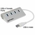 MANHATTAN USB Hub 163767, 4-Port, USB 3.0, 4xUSB-A, aluminij, srebrni