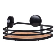 WENKO Kupaonska polica Alba kutna, crna