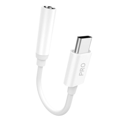 DUDAO Adapter, USB-C, 3,5 mm, mini, bijela