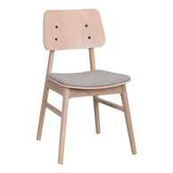 ROWICO Svjetlosmeđa blagavaonska stolica sa svjetlosivim sjedalom Nagano