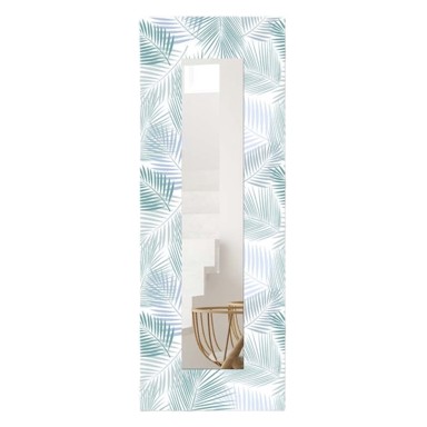 WALLITY Zidno ogledalo s drvenim okvirom 40x120 cm