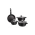 ORION 4-dijelni set posuđa s 3 staklena poklopca Grande