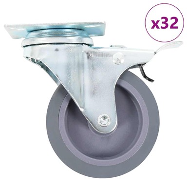 Okretni kotačići, 75 mm, 8 kom