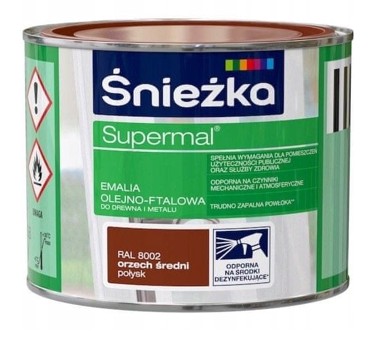 ŚNIEŻKA Supermal emajl, srednji orah 8002, 0,2 l