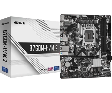 ASROCK Matična ploča B760M-HDV/M.2, Intel B760, DDR5, mATX, s. 1700