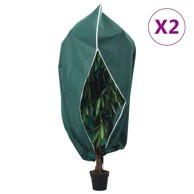 Navlake za biljke od flisa s patentom 2 kom 70 g/m² 1 2x1 8 m - Zelena 1.2 x 1.8 m 2