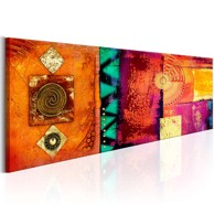 Slika Orange Abstraction 135x45