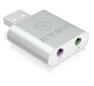 ICYBOX Adapter IB-AC527 USB na audio, crna