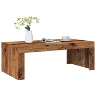 Stolić za kavu, boja starog drva, 102 x 50 x 35 cm, konstruirano drvo, staro drvo