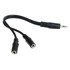 INLINE Y-Kabel, 3,5mm,  0,2m