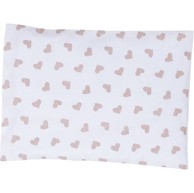 BUBABA BY FREEON Posteljina za kolijevku/košaru Srca, bež