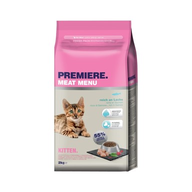 PREMIERE Suha hrana za mačke Cat Kitten, losos, 2 kg