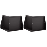 Rubnjak za gredice 2 kom 50 x 50 x 40 cm čelik, crni