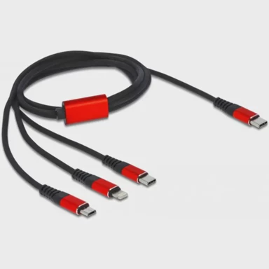 DELOCK Kabel za punjenje USB-C u Micro-USB + USB-C + Lightning