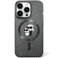 KARL LAGERFELD Futrola, iPhone 11 / XR 6.1, Glitter MagSafe, crna