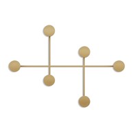 KALUNE DESIGN Metalna zidna vješalica u zlatnoj boji Dama-A