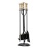 VEVOR Set alata za kamin, postolje, 5 dijelova, 77 x 22,5 x 22,5 cm, crna