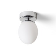 RENDL Stropna lampa, Meringue 11, opal staklo/krom, 230V, LED, G9, 9W, IP44, krom