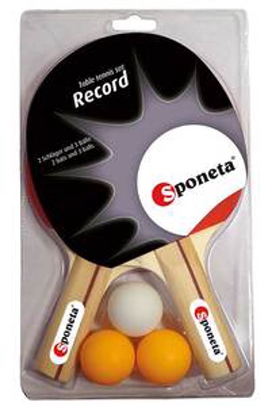 SPONETA Set loptica i reketa za stolni tenis, Record