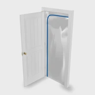 DEDRA Zavjesa protiv prašine 120 × 220 cm s patentnim zatvaračem