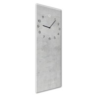 STYLER Zidni sat Glassclock Concrete, 20 x 60 cm