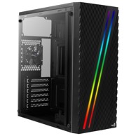 AEROCOOL Kućište Streak, mid tower, ATX, prozor, crno