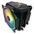RAMPAGE Procesorski hladnjak Octagon C60, 2 ventilatora, LED, crni