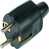 LUX TOOLS Utikač PVC, crni