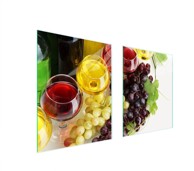 TMK Staklena zaštita za štednjak ili ploču za kuhanje 85x52, vino