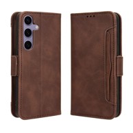 Preklopna futrola za Samsung Galaxy S25 FE, utor za karticu, smeđa