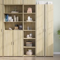 Visoka komoda boja hrasta sonome 45x41x185cm konstruirano drvo