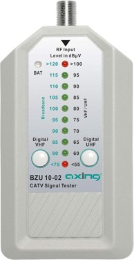 Digitalni tester signala kabelske televizije AXING BZU 10-02, CATV, bijeli