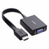 UGREEN Adapter HDMI na VGA, 3.5mm Audio + MicroUSB, crni