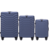WINGS Set kofera PEAFOWL, 3 kom (V, M, S), ABS+, plava