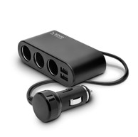 SAVIO Auto splitter CAR FAR SA-024 12/24V, crni