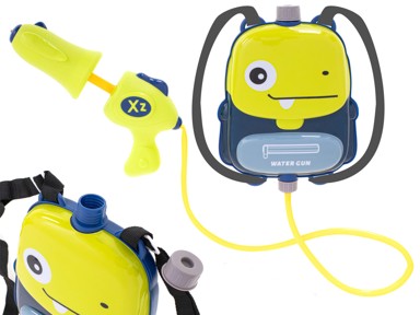Vodeni pištolj s ruksakom za vodu 1000 ml, žuti