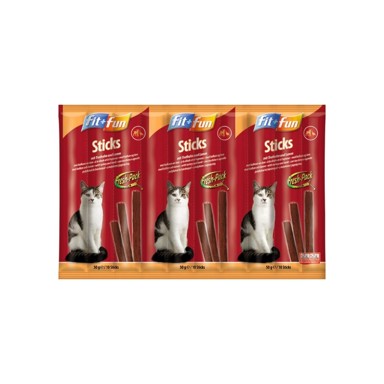 FIT+FUN Poslastica za mačke štapići puretina i janjetina 50 g
