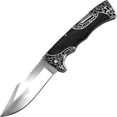 Vanjski sklopivi nož A3157, 22,5/9 cm, crni