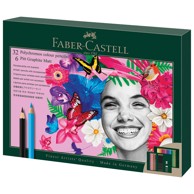 FABER-CASTELL Set Polychromos & Pitt graphite matt pk40 210053
