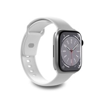 PURO Silikonski remen za Apple Watch 42/44/45/49 mm 2 kom bijeli