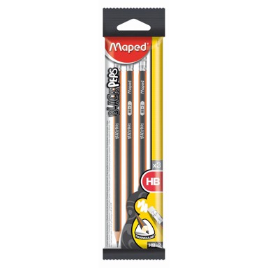 MAPED Grafitna olovka HB, s gumicom