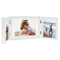 Trodijelni okvir za fotografije, 28 x 18 cm + 2 x 13 x 18 cm, bijeli